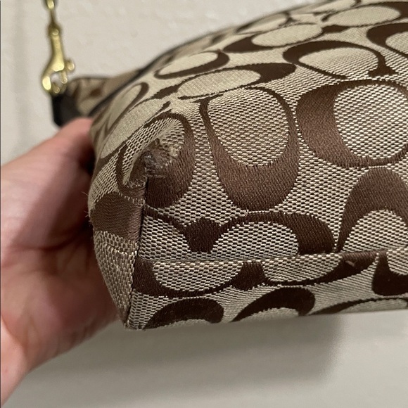 Coach Brown and Teal Crossbody Bag - Picture 7 of 12